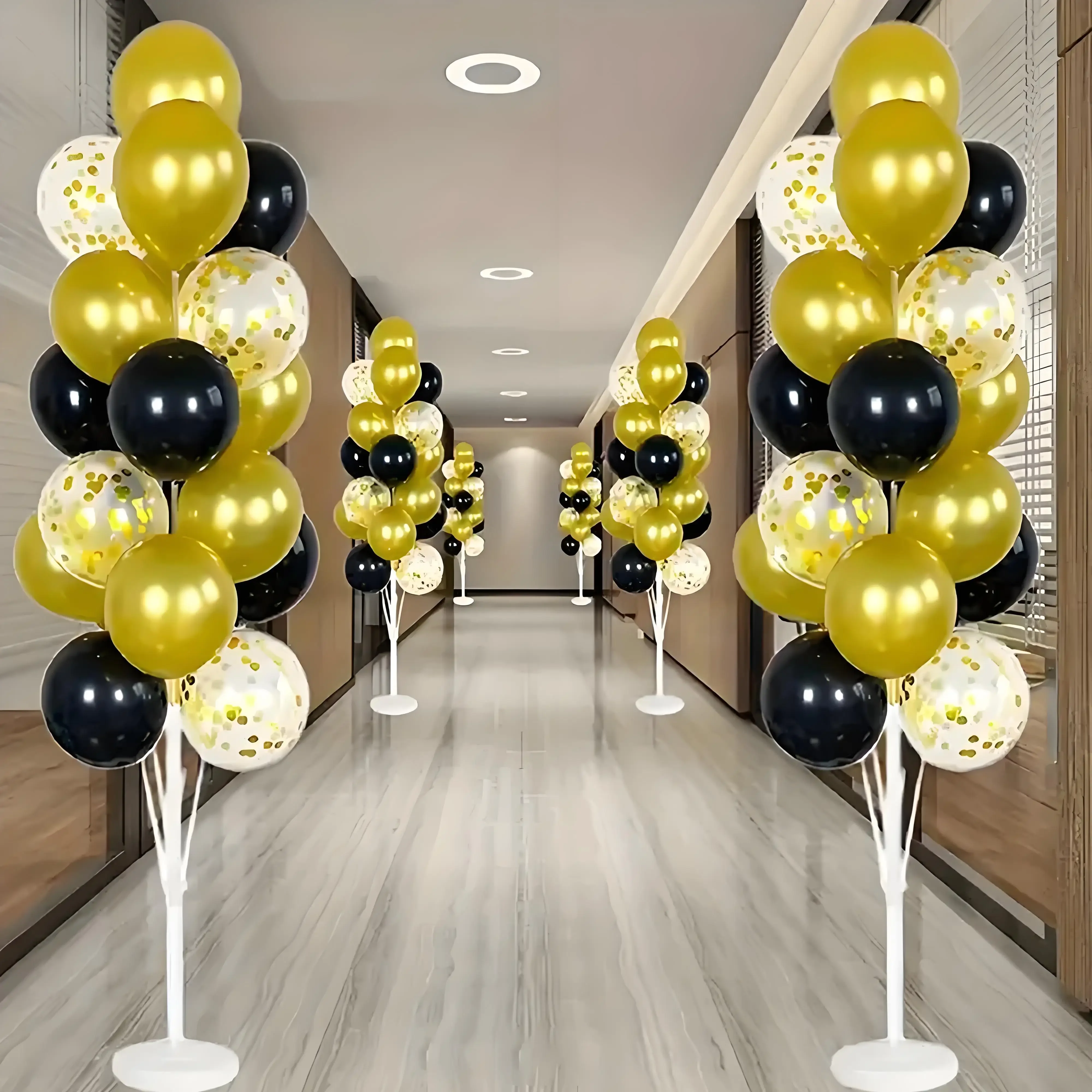Balloon Stand 2 sets With Base For Wedding Christmas New Year Birthday Graduation Party Decor