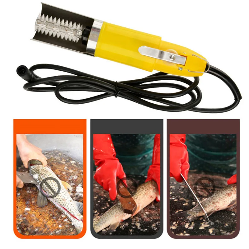120w Portable Charging Electric Fish Scale Scraper Fishing Scalers