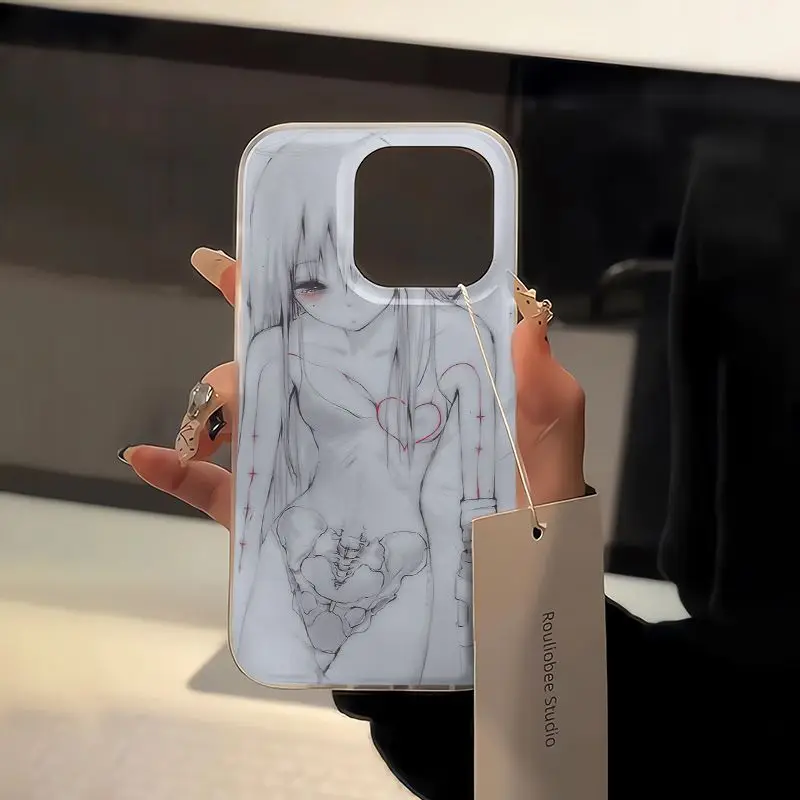 Japan Y2K Anime Girl Silicone Phone Case