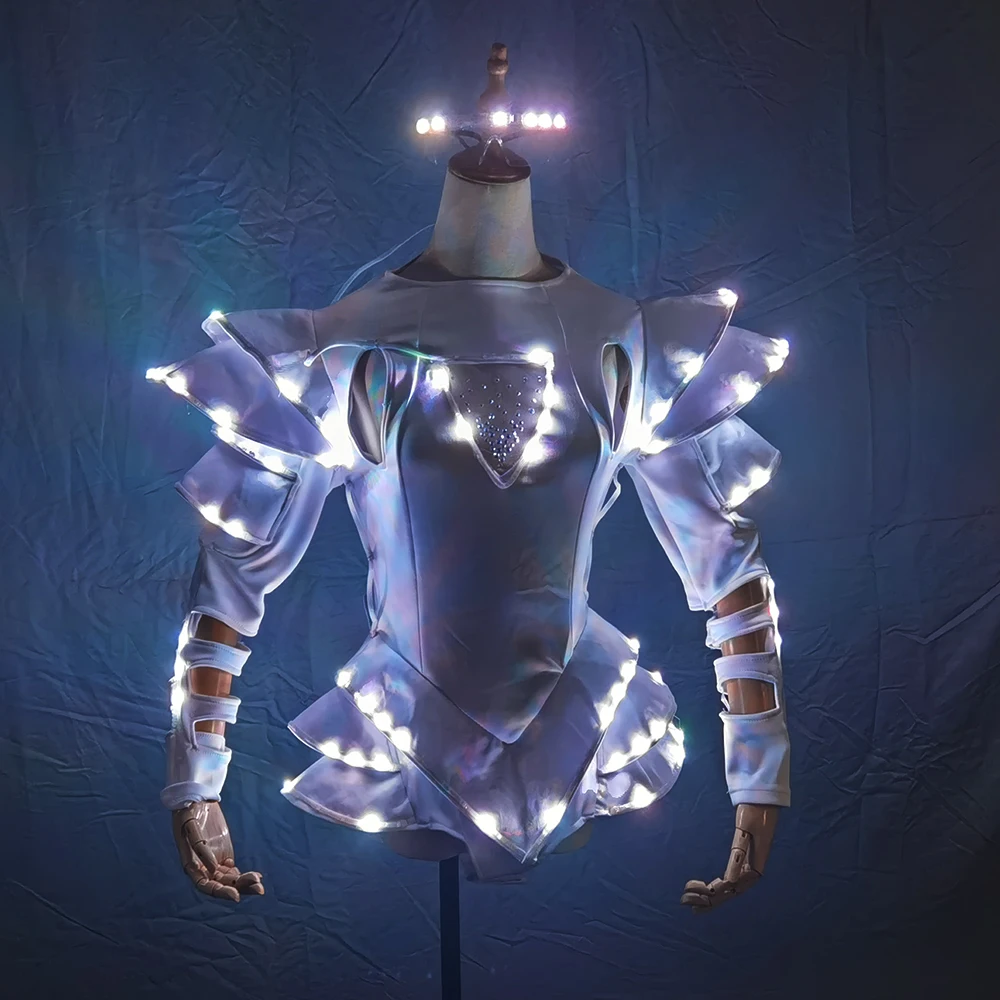 thumbnail image 2 of SHINYOU Women's LED Light Up Tutu Skirt - Ballet Dance Party Festival Skirt With Colors 2 of 13