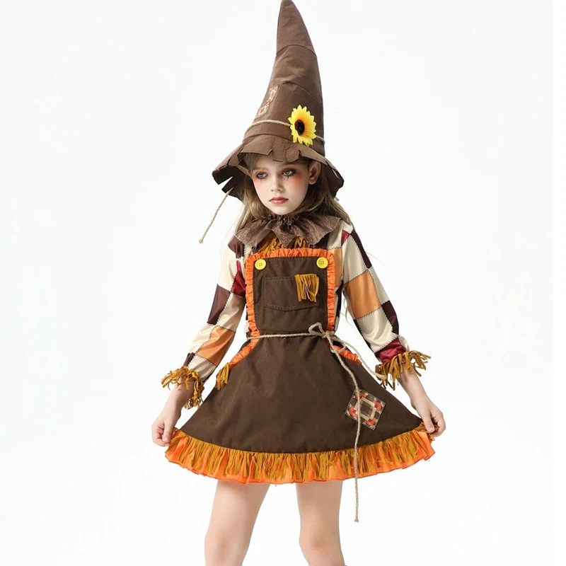 Multiple Scarecrow For Girl Costume Purim Book Week Fairy Tale Characters  Cosplay Carnival Halloween Party Fancy Dress - AliExpress 200000532