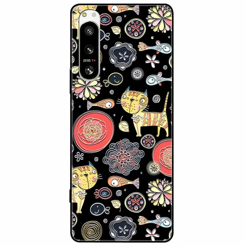 Cute 3D Embossed Relief Soft Silicone Back Cover with Cartoon Design