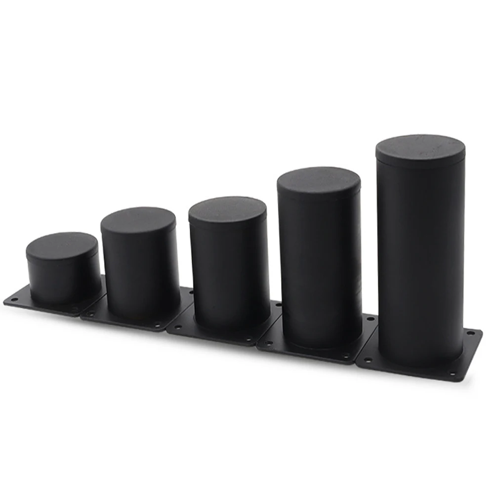 Description Picture 4 of item4pcs Metal Furniture Legs Black Stainless Steel Sofa Replacement Feet for Bathroom Cabinet Dresser Bed Coffee Table Feet Fitting