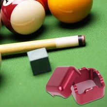  Chalk Holder 1Pcs Aluminum Portable Mini Cue Tip Chalk Holder Billiard Pool Chalks Carrier Case For Snooker Accessory 