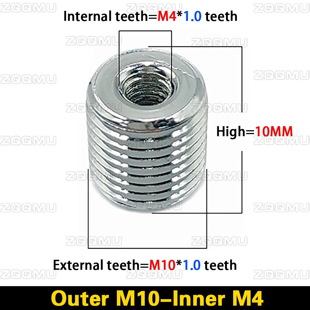10pcs Inside Outside Thread Adapter Screw Nuts Insert Sleeve Converter Nut Coupler M4 M6 M8 M10 M12 M14 M16 304 Stainless Steel thread adapter hollow tube nut