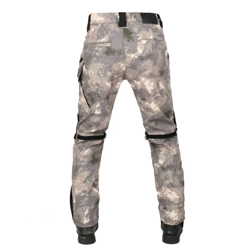 VOLERO 올시즌 오토바이 라이딩 팬츠 방수 방풍 통기성 이중 레이어 하이웨이스트 카모플라주 안티폴 바지