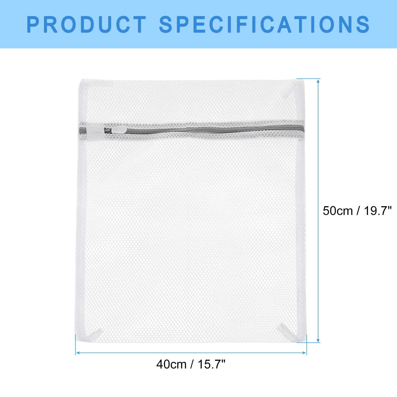 2/3/5pcs Mesh Wash Bag Mesh Laundry Bags Travel Storage Organize Bags with Zipper for Delicate Clothing Laundry Stocking 2