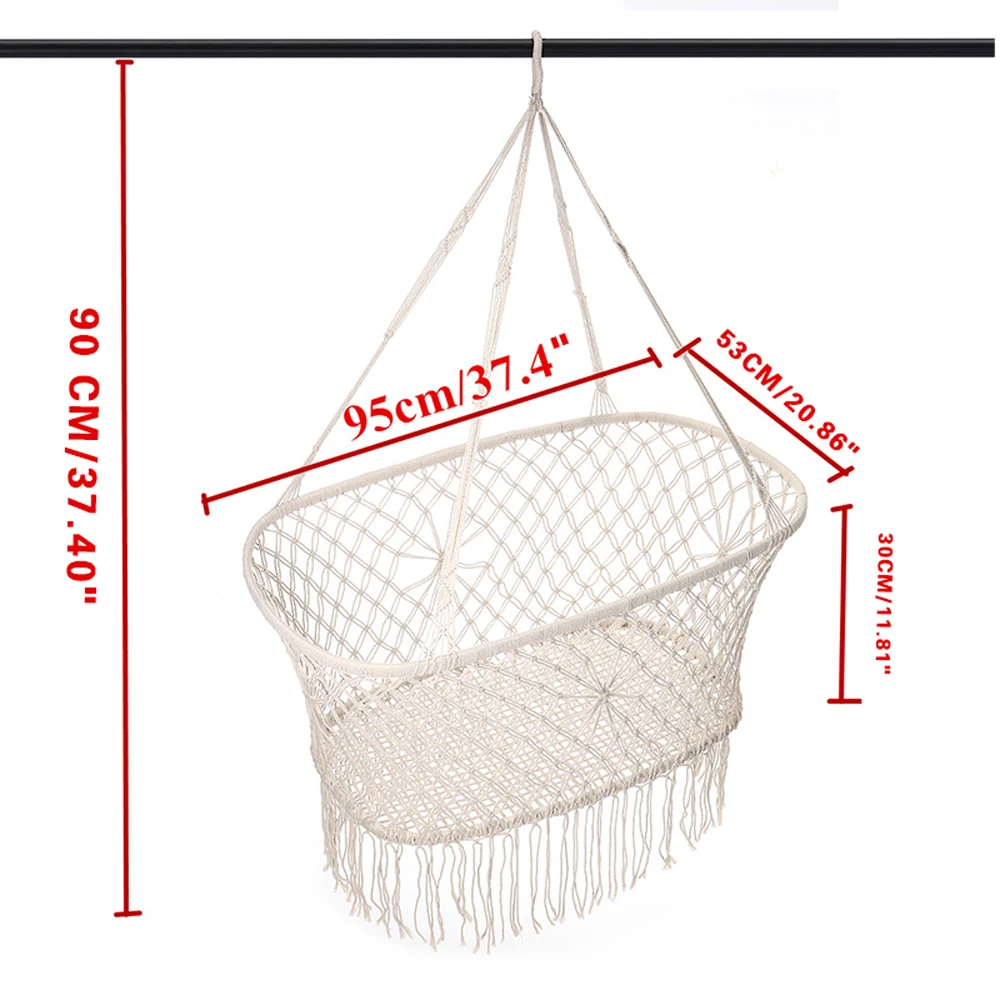LIGHTEN UP Children's Swing Indoor and Outdoor Hanging Basket Children Hanging Swing Baby Home Hammock