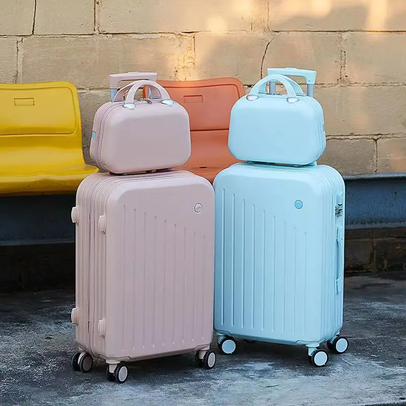 Multifunctional High Quality Luggage Online Influencer Fashion Suitcase Set Universal Silent Wheel Strong and Durable Password