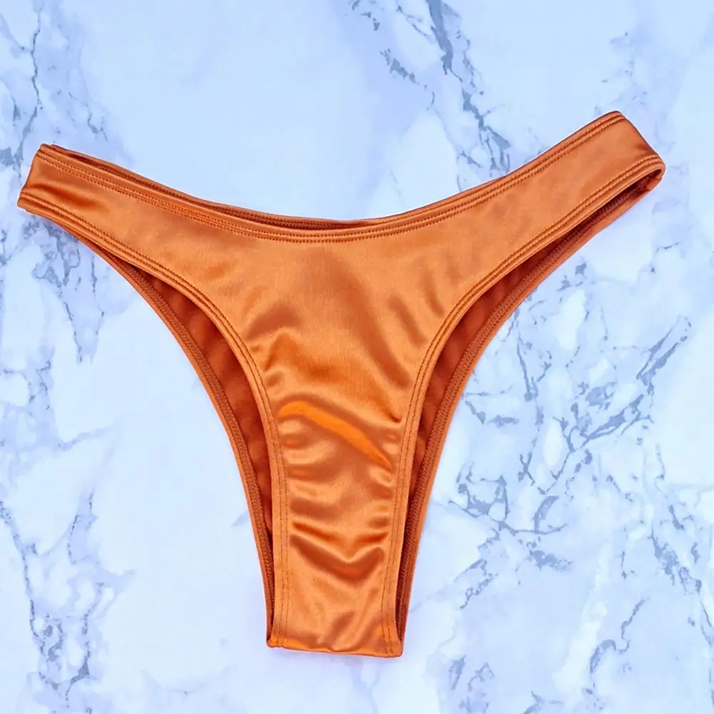 

Women Bikini Set Elegant Off-shoulder Satin Bikini Set for Women Wireless Padded Swimwear with Quick Dry Technology for Ladies