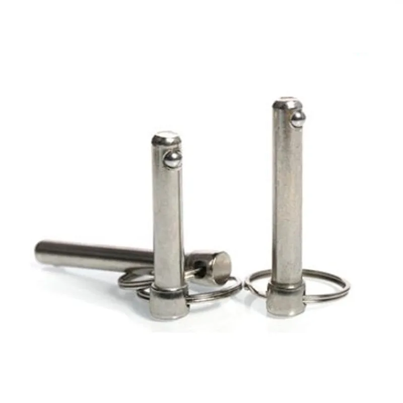 Perno Sgancio Rapido Acciaio Inox 6mm - Con Cordino E Pulsante Per Barche E Meccanica - Foto 3