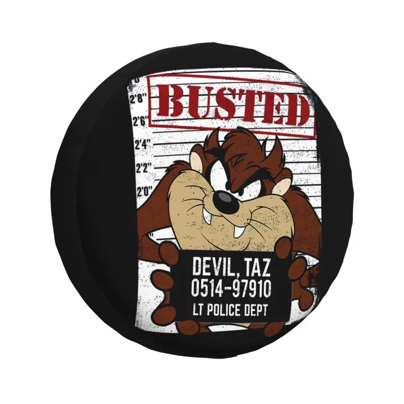 

Cartoon Anime Taz Tasmanian Devil Spare Tire Cover for Toyota RAV4 Prado 4WD 4x4 SUV Car Wheel Protector 14" 15" 16" 17" Inch