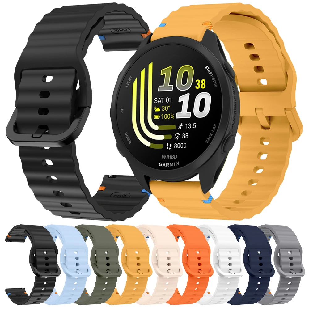 Silicone Sports Watch Strap - 20/22mm, Universal Fit