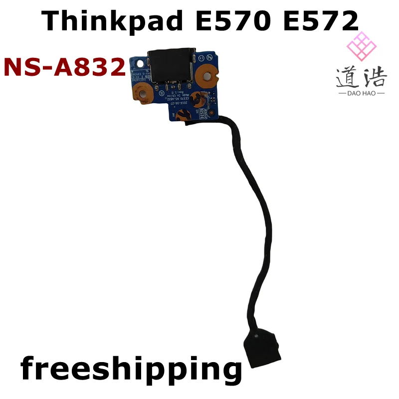 NS-A832 For Lenovo Thinkpad E570 E575 DC Board Jack Power Socket Charging Port with Cable CE570 2 Sd88e5bd4ee804cae926e3750a639cfdc2