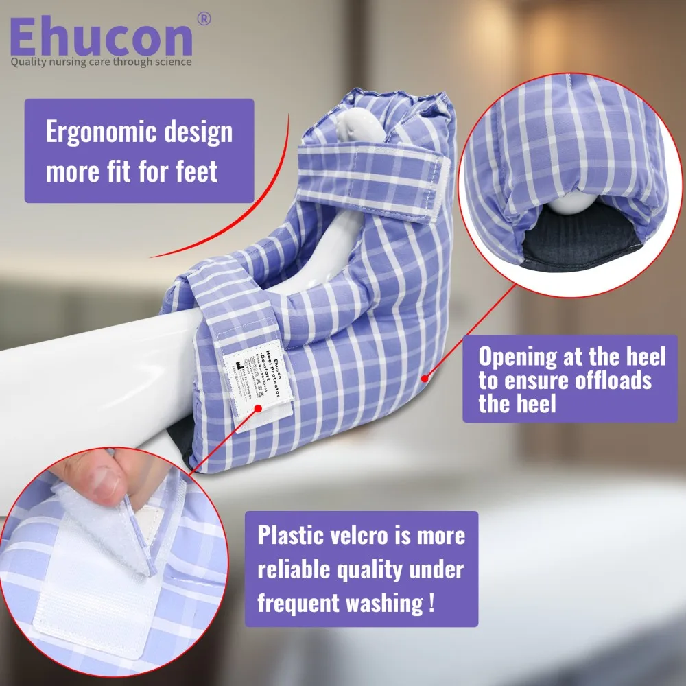 Ehucon Heel Protectors for Pressure Sores Relief Foot Pillow Bed