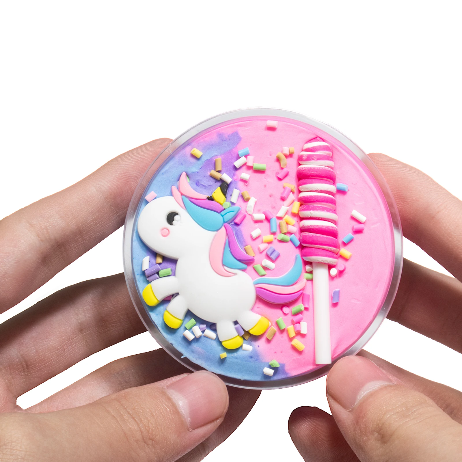 60ml Color Unicorn Fluffy Slime Glue Butter Cotton Mud Modelling Diy Candy Resin Accessories Slime Antistress Stress Relief Toy 3