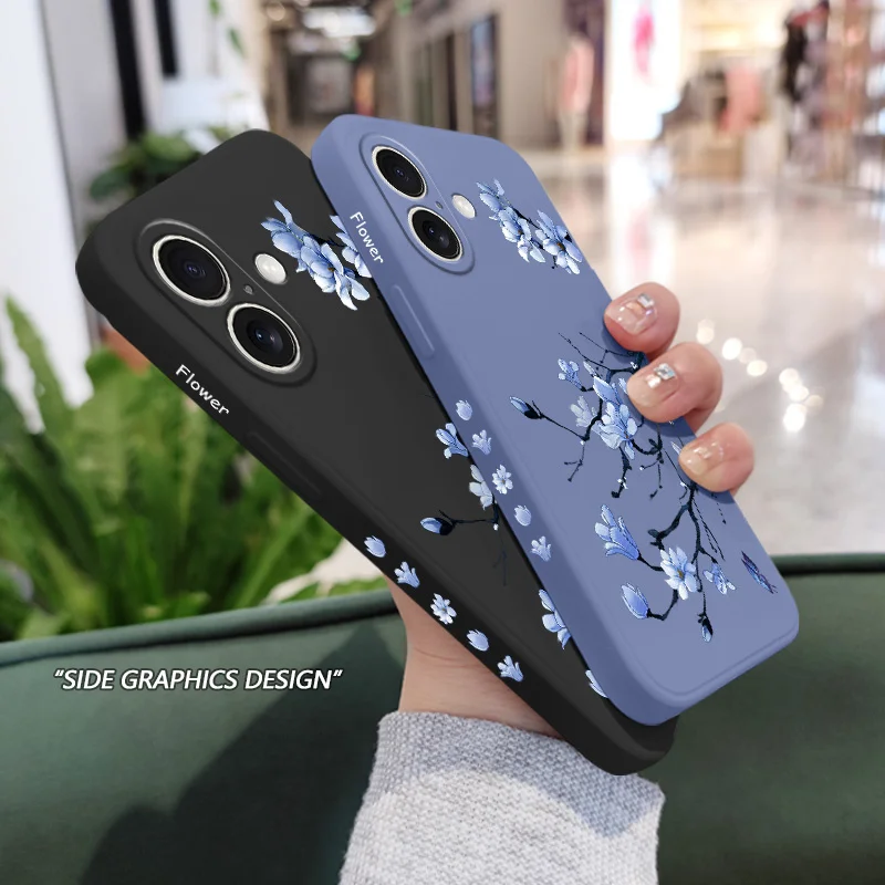 Blooming Orchid Silicone Phone Case Cover