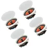 Herdio 6.5" Bluetooth Ceiling Speakers For Indoor Home Theater 600 Watts 2-Way Dome Tweeter Easy Installation 4 Speakers 1