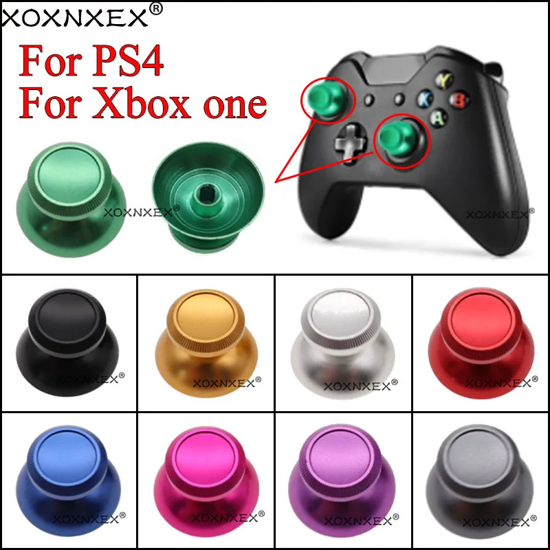 Xoxnxex 1Pcs Metal Joystick Grip Cap Analog Thumb Stick Cover For Ps4 Xbox One Gamepad Controller Thumbstick Replacement