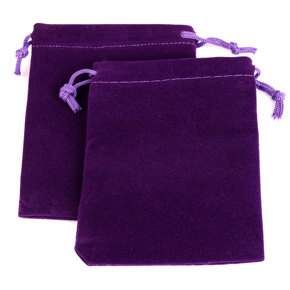 Set of 25 Colorful Velvet Drawstring Gift Bags for Jewelry Packaging and Display