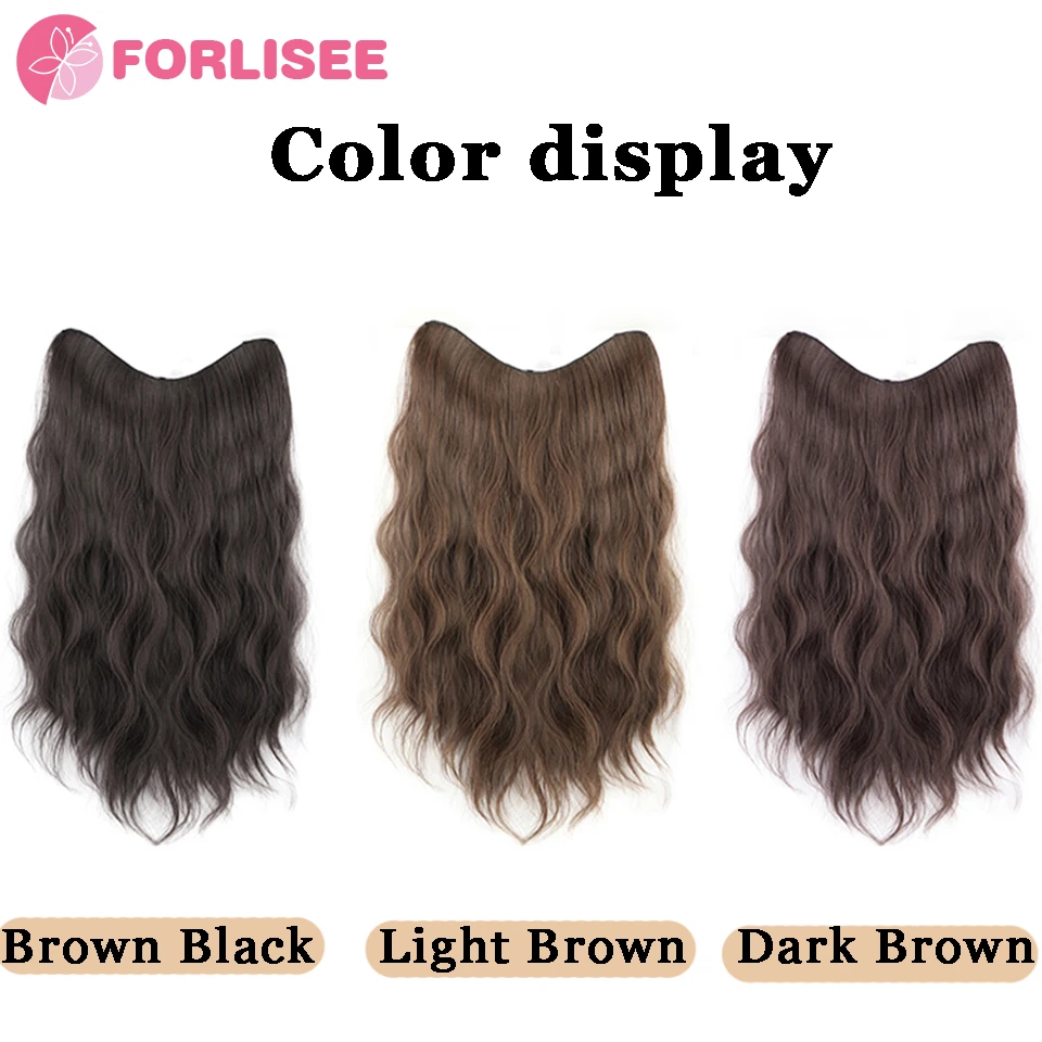 Curly Hair Wig Fluffy Hair Volume One Piece Long Extensions U-shaped Extensions For Women