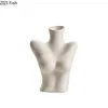 Chest Nude Figures Vases Human Body Art Ceramic Flower Pots Desk Decoration Artificial Flowers Decorative Porcelain Floral Vase 6
