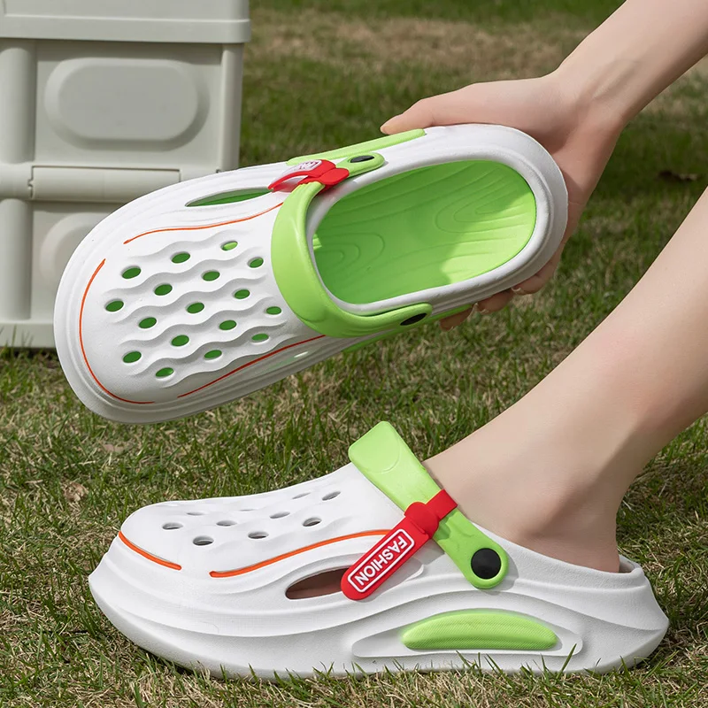 Women Clogs Summer Sandals Women  Thick Bottom Home Slides Soft EVA Dry Wedges Platform Garden Shoes Beach Sandals Home Slippers