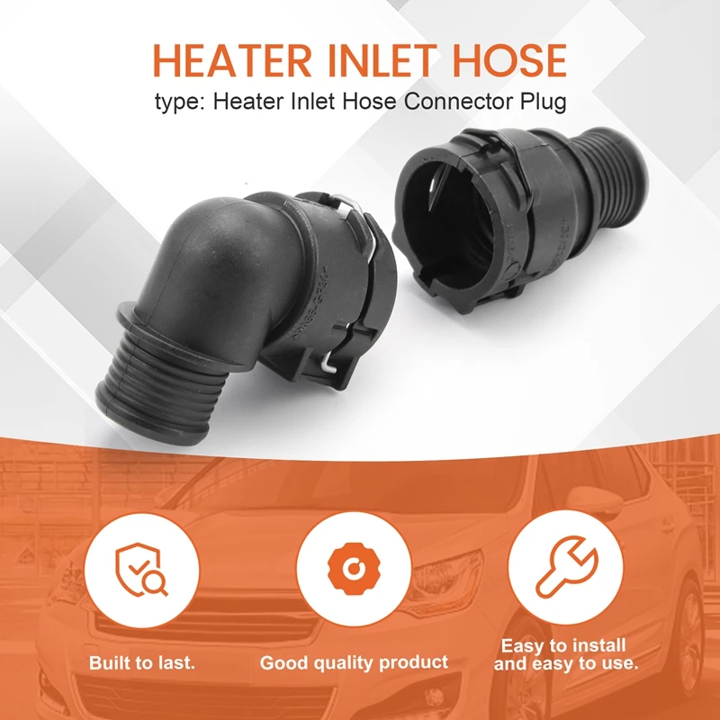 1 Set Heater Inlet Hose Connector Plug 95089363 95089364 For Chevrolet Sonic Trax Tracker Buick Encore Opel Mokka