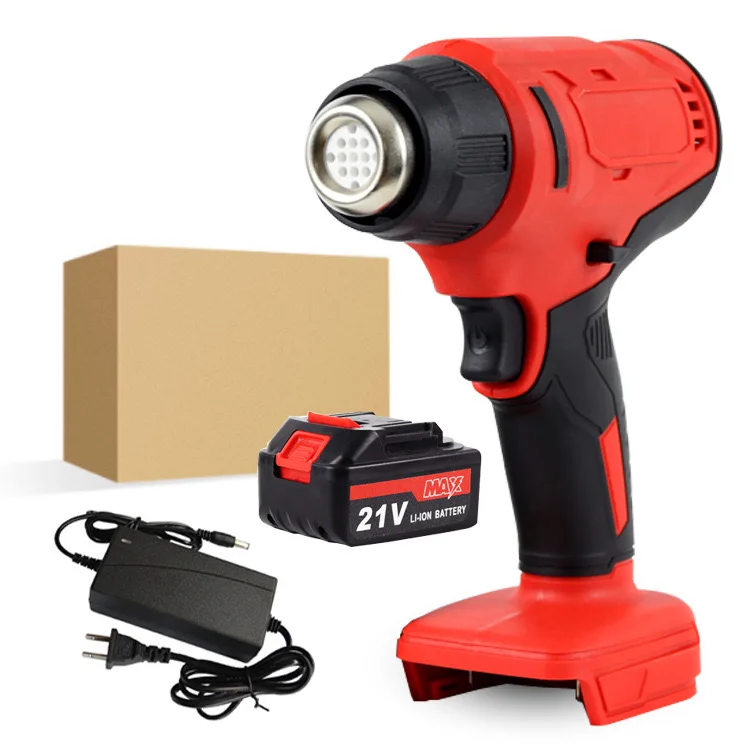 Lithium Battery Rechargeable Heat Gun, Small Wireless Plastic Welding Gun, High-power Portable Heat Shrinkable Film Baking Gun