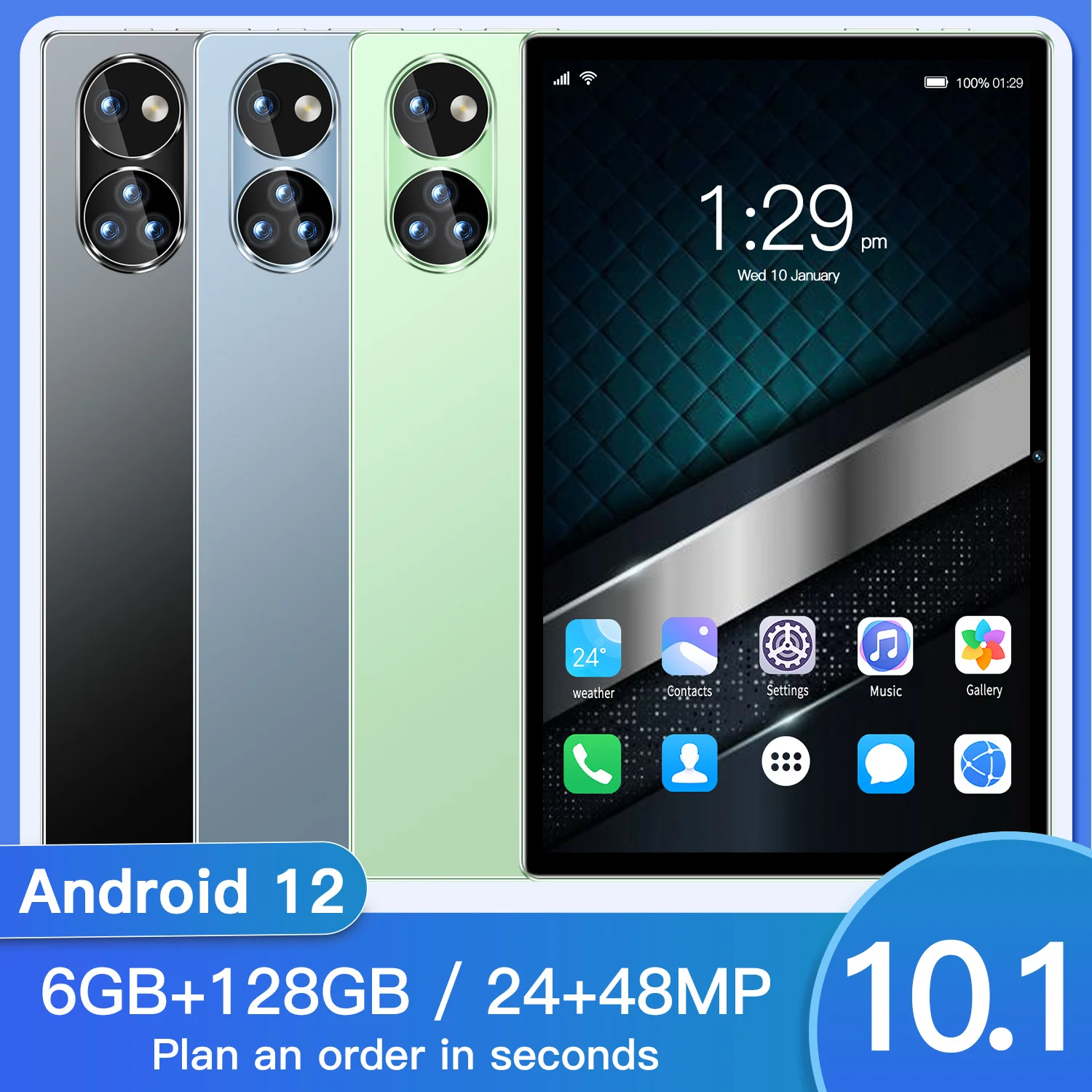 Tableta con android 12 tablet con pantalla oled de 10 1 pulgadas