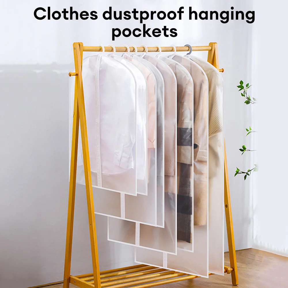 

Clothes Hanging Dust cover wedding Dress Cover Suit Coat Storage Bag Garment bags Organizer Wardrobe Hanging Clothing Organizers