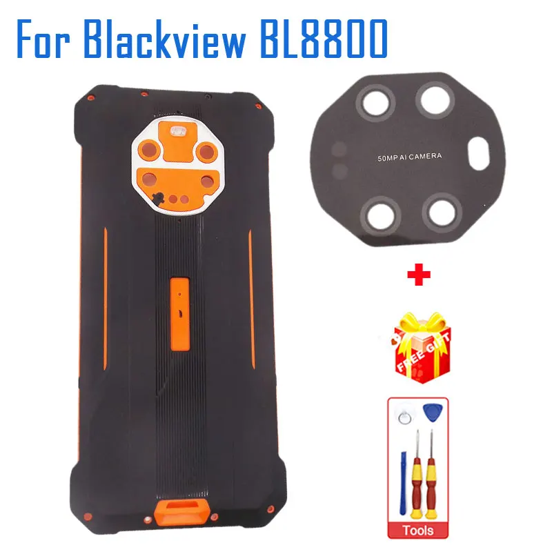 New Original Blackview Bl8800 Battery Cover Back Case With Rear Camera Lens Accessories For Blackview Bl8800 Smart Phone