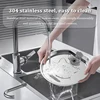 Cat Water Fountain 304 Stainless Steel Water Fountain 108oz Ultra-quiet Water Pump Automatic Water Dispenser for Cat and Puppies 6