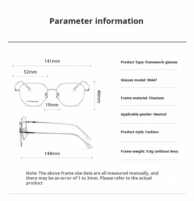 Polygonal Brow Line Eyeglasses