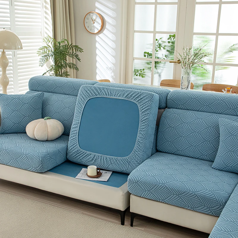 Thick Plush Sofa Cover Image 9