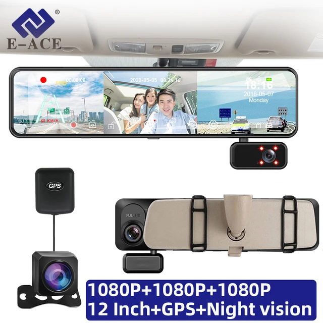 3 Channel Car Dvr Hd 1080p 3-lens Inside Vehicle Dash Camthree Way Camera  Dvrs Recorder Video Registrator Dashcam Camcorder - Dvr/dash Camera -  AliExpress