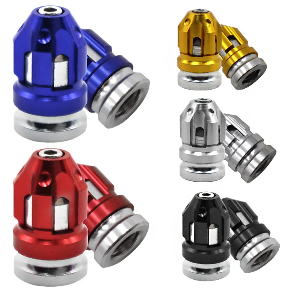 1 Pair Anti-Leak Aluminum Alloy Tire Valve Caps for Automobiles, Motorcycles, and Bicycles