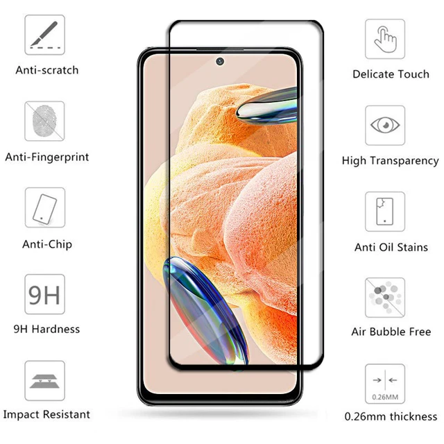 Película protectora de pantalla de vidrio templado transparente HD para Redmi  12 12C 13C Note 12S 12 Pro 4G 5G Pro + 5G POCO C65 – Los mejores productos  en la tienda online Joom Geek