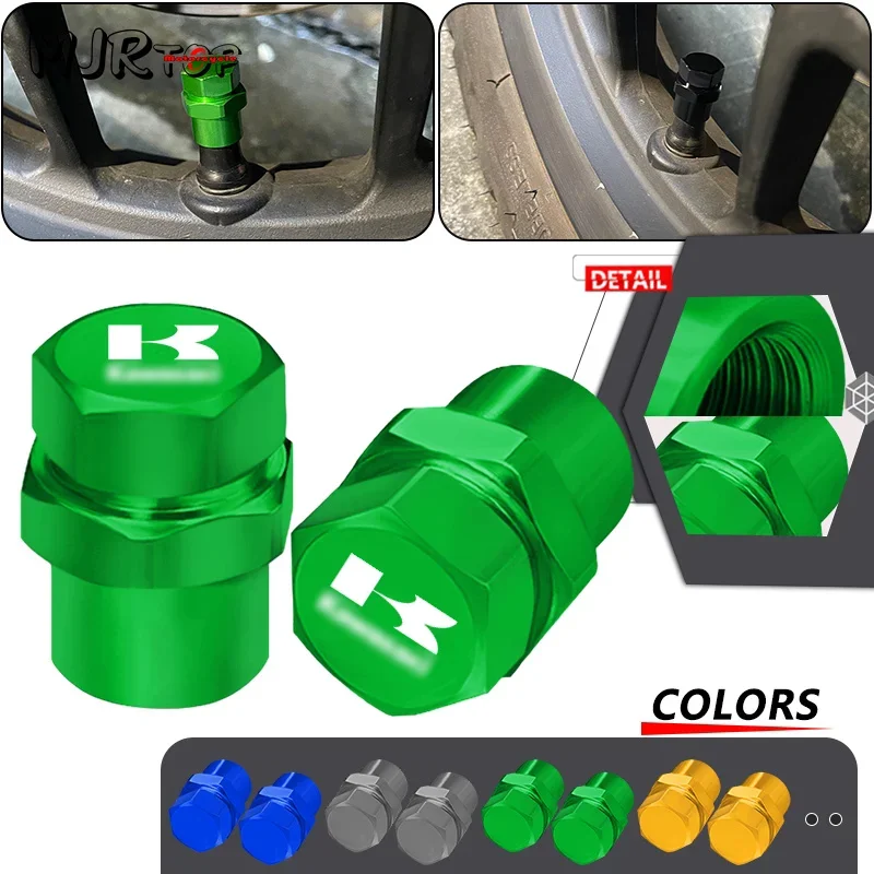 

For Z750 Z900 RS SE Z650 RS Z800 Z1000/SX ninja650 1000/400 Versys650 1000 ZX25R 10R 6R Moto Tire Air Valve Cap Dustproof Cover