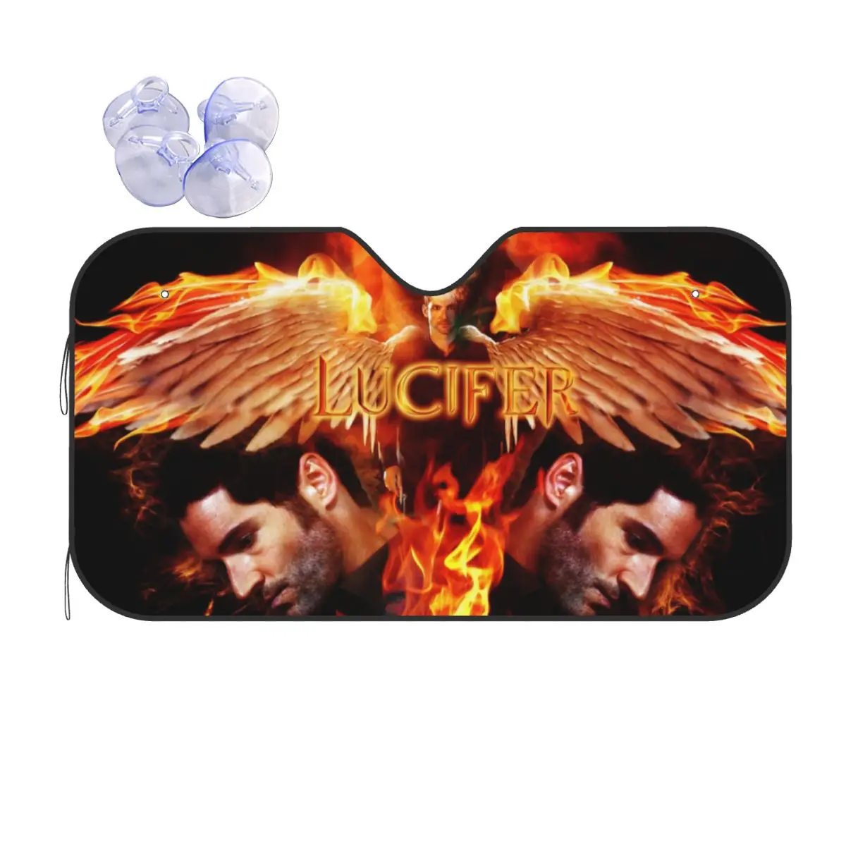 

Универсальный солнцезащитный козырек для лобового стекла Lucifer 76x140 см волшебный том Эллис алюминиевая фольга солнцезащитный козырек