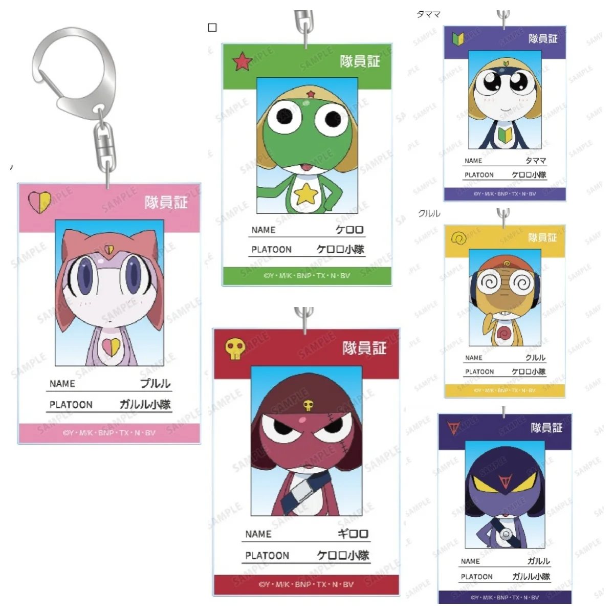 Portachiavi Anime Keroro, Ciondolo in Acrilico con Personaggio dei Cartoni, Accessori per Gioielli, Regali, Negozio Outlet di Fabbrica