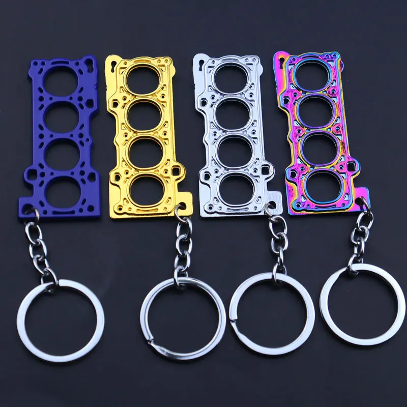 Fashion Rectangular Four-Cylinder Engine Engine Gaskets Style Alloy Pendant Key  Chains Keyring Partment Bag Key Holder Keychains - AliExpress