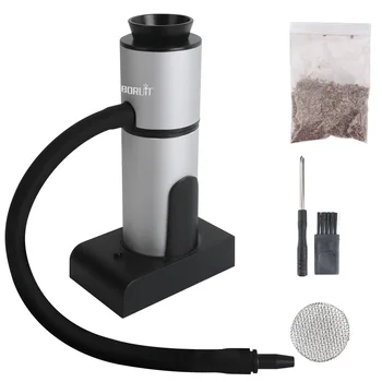 BORUiT Generatore portatile di fumo freddo per alimenti Cucina molecolare Pistola per fumatori Affumicatoio di carne Cottura per cucina Griglia Fumatore Legno 1