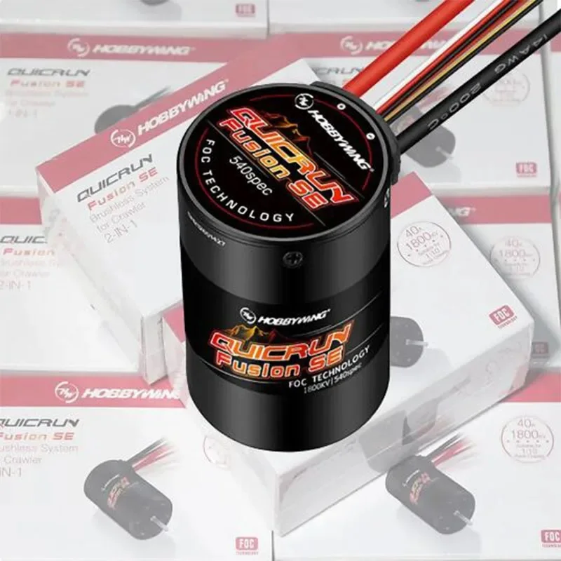 ホビーラジコン HOBBYWING QUICRUN Fusion SE 40A 1800KV Hobbywing QuicRun Fusion SE 2-IN-1 40A 1200KV 1800KV