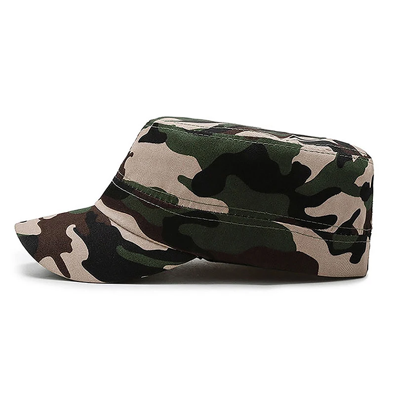 Männer Frauen taktische flache Kappe Hut Tarnung Baseball mütze Hut Outdoor-Sport Camping Wandern Sonnenhut Jagd Sonnen kappe Sonnencreme – Detail 3