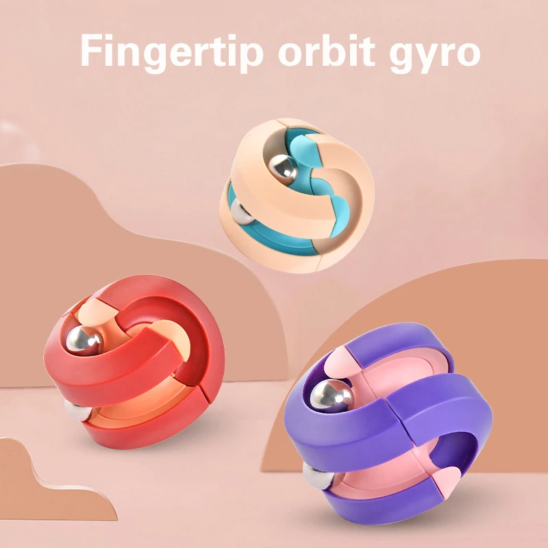 

Creative New Strange Puzzle Mobius Infinite Circulation Ball Finger Top Decompression Toy Gyro Rubik's Cube Pinball Kids Gifts