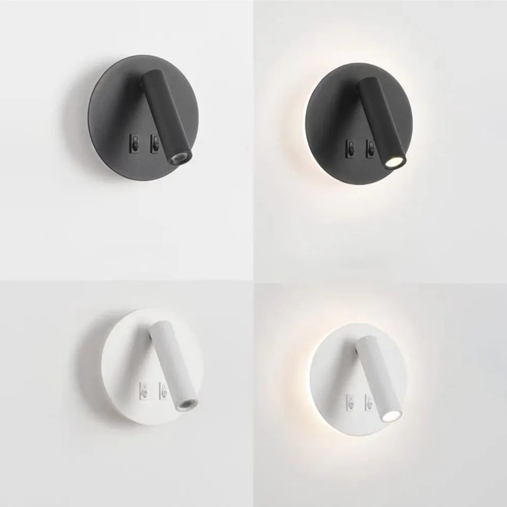 LED bedside wall light, simple and modern home room decoration, background light, hotel reading office light