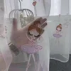 1 PC Small Fresh Window Screen Dancing Girl Embroidered Curtain Girl Bedroom Room Gauze Curtain Boutique Embroidery Modern 1