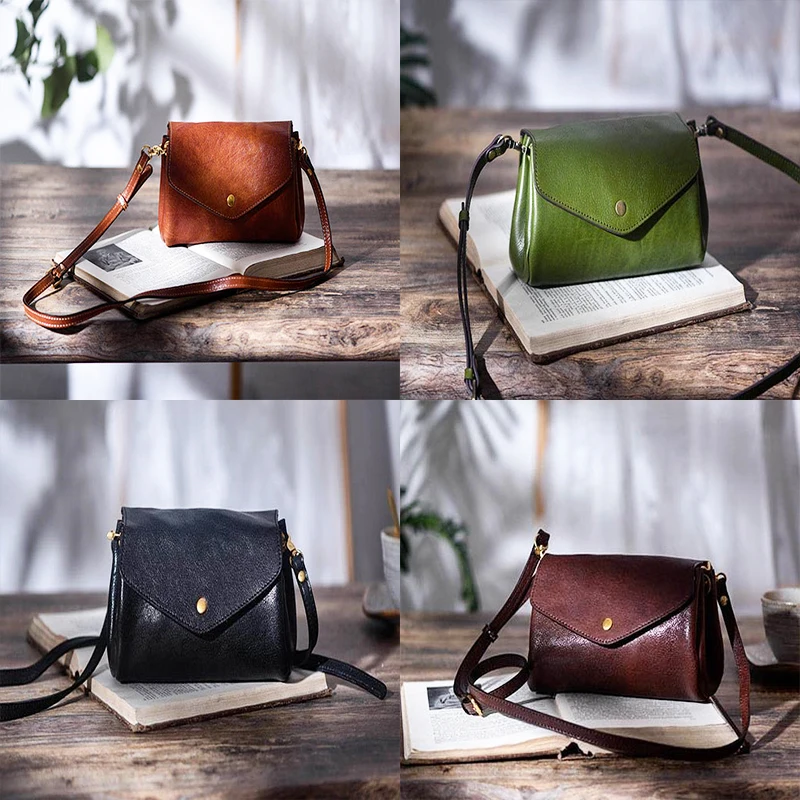 2023 New Luxury Leisure Simple High quality Leather Women's Small Cross bag Weekend Outdoor Natural Cowhide Leather Shoulder Bag