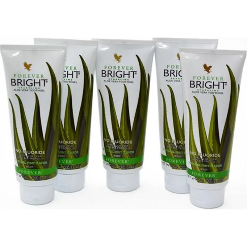 Forever Living Bright Toothgel Toothpaste Aloe Vera 5 Pcs Vegetable
